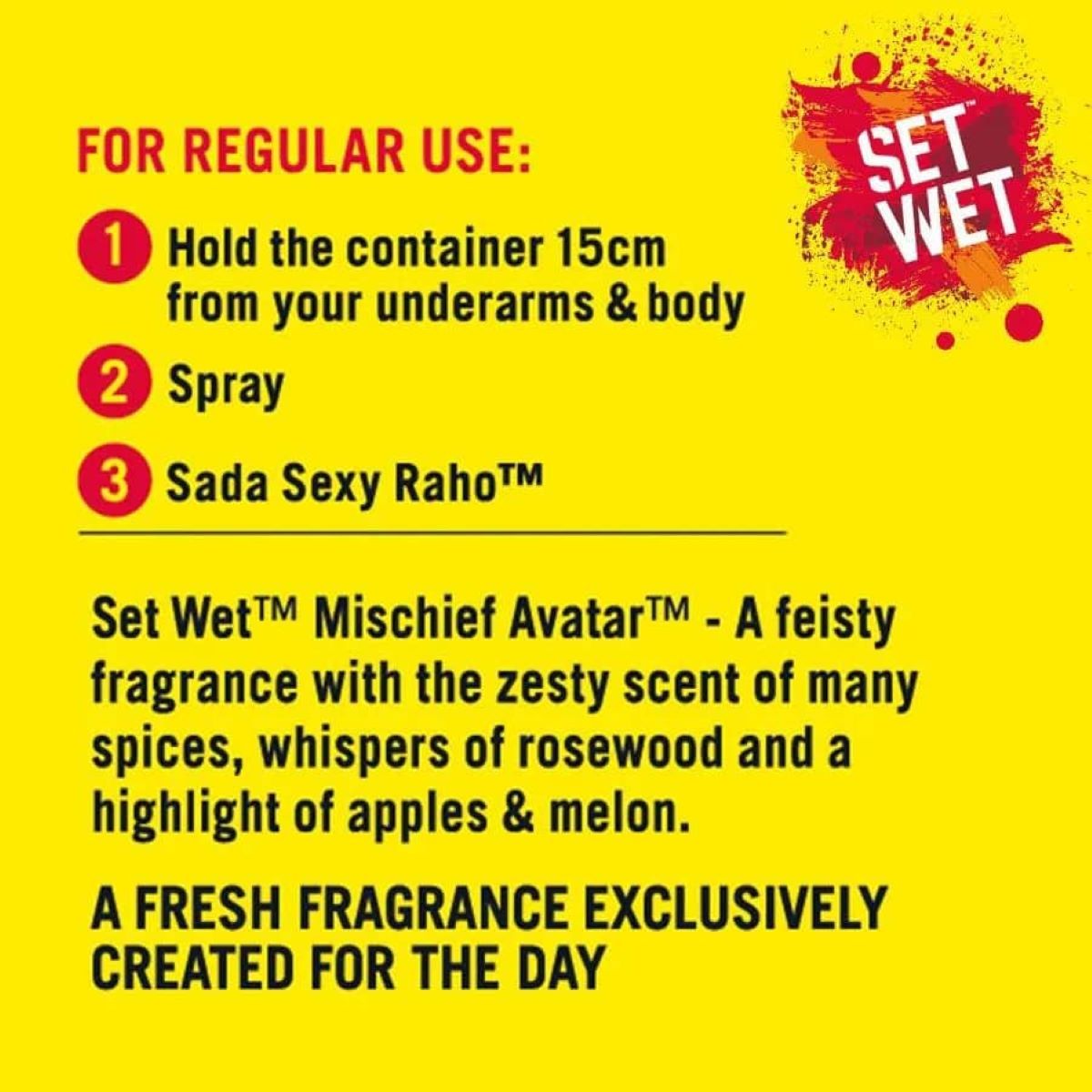 Set Wet Mischief Avatar Deodorant Body Spray, 150 ml Price, Uses, Side ...