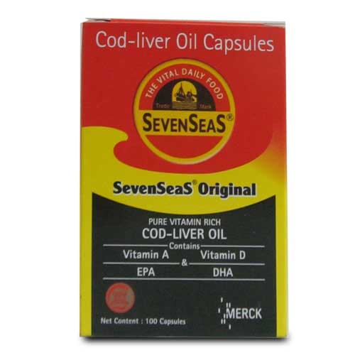 Buy Sevenseas Original Cod-Liver Oil 300 mg, 100 Capsules Online