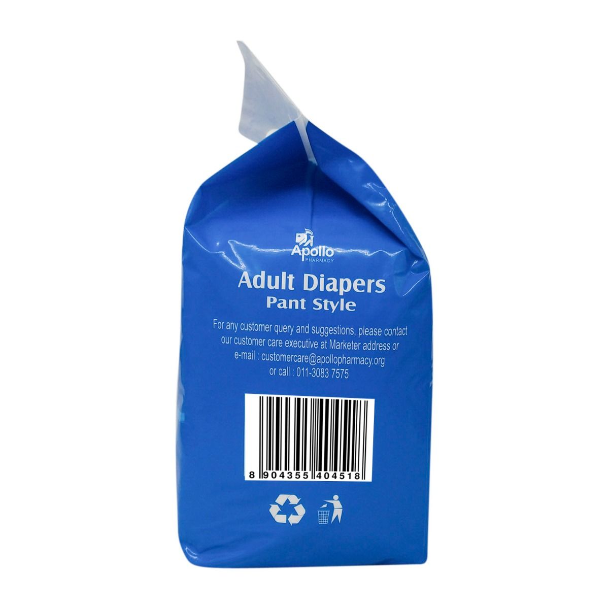 Apollo Pharmacy Adult Diapers Pant Style XL, 10 Count Price, Uses, Side