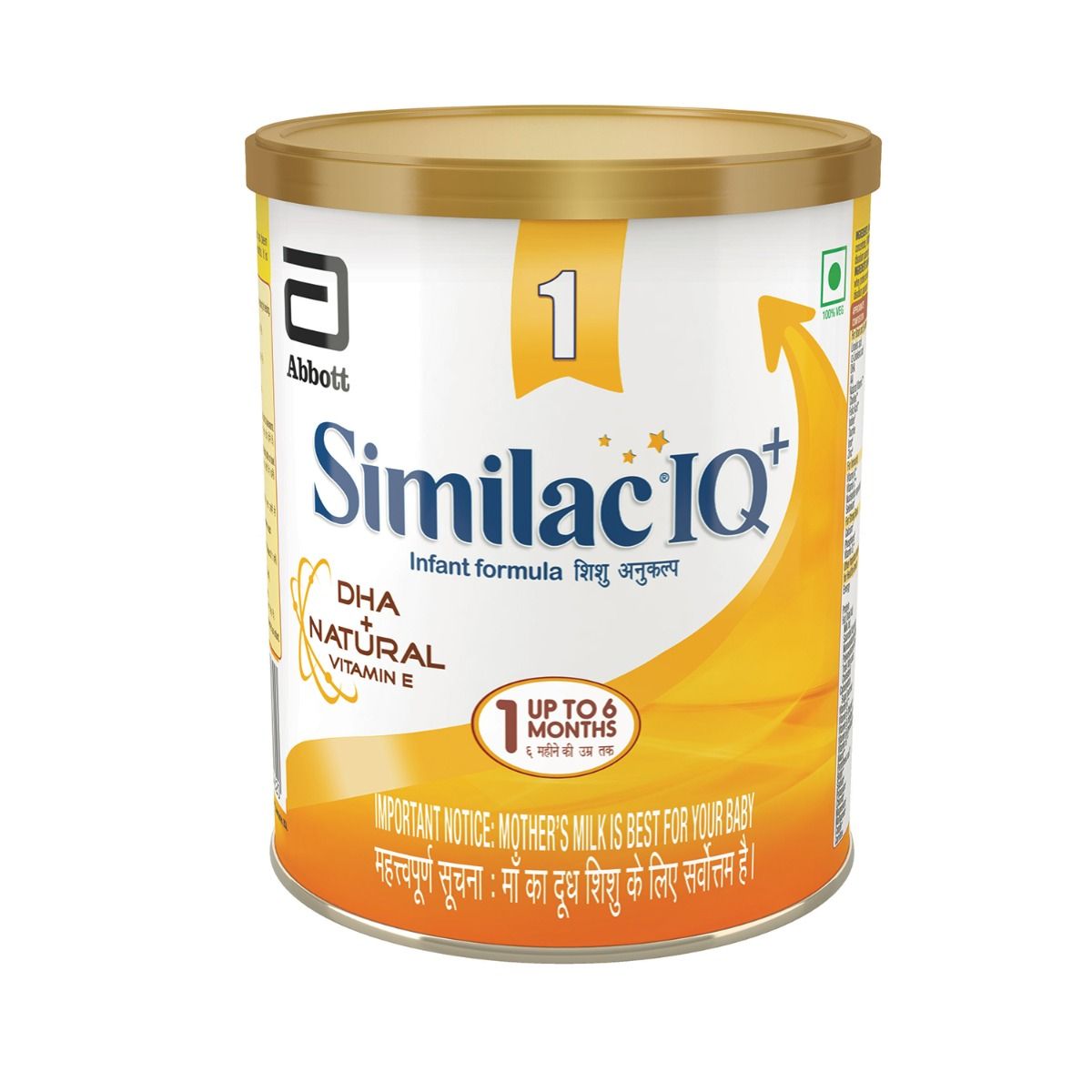 Similac IQ+ Infant Formula Stage 1, Up to 6 Months, 400 gm Tin, Pack of 1 
