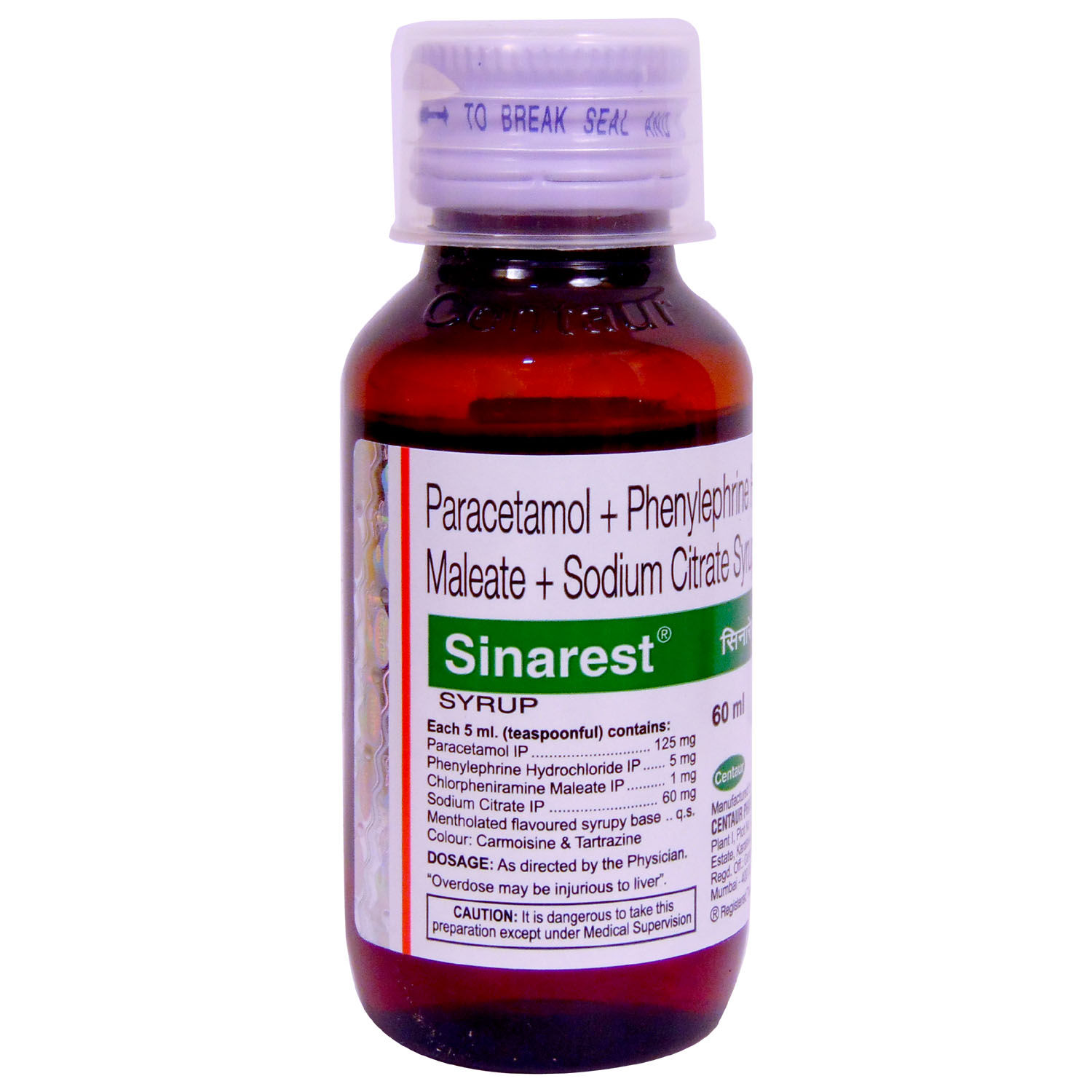 Sinarest Syrup 60 ml Price, Uses, Side Effects, Composition Apollo