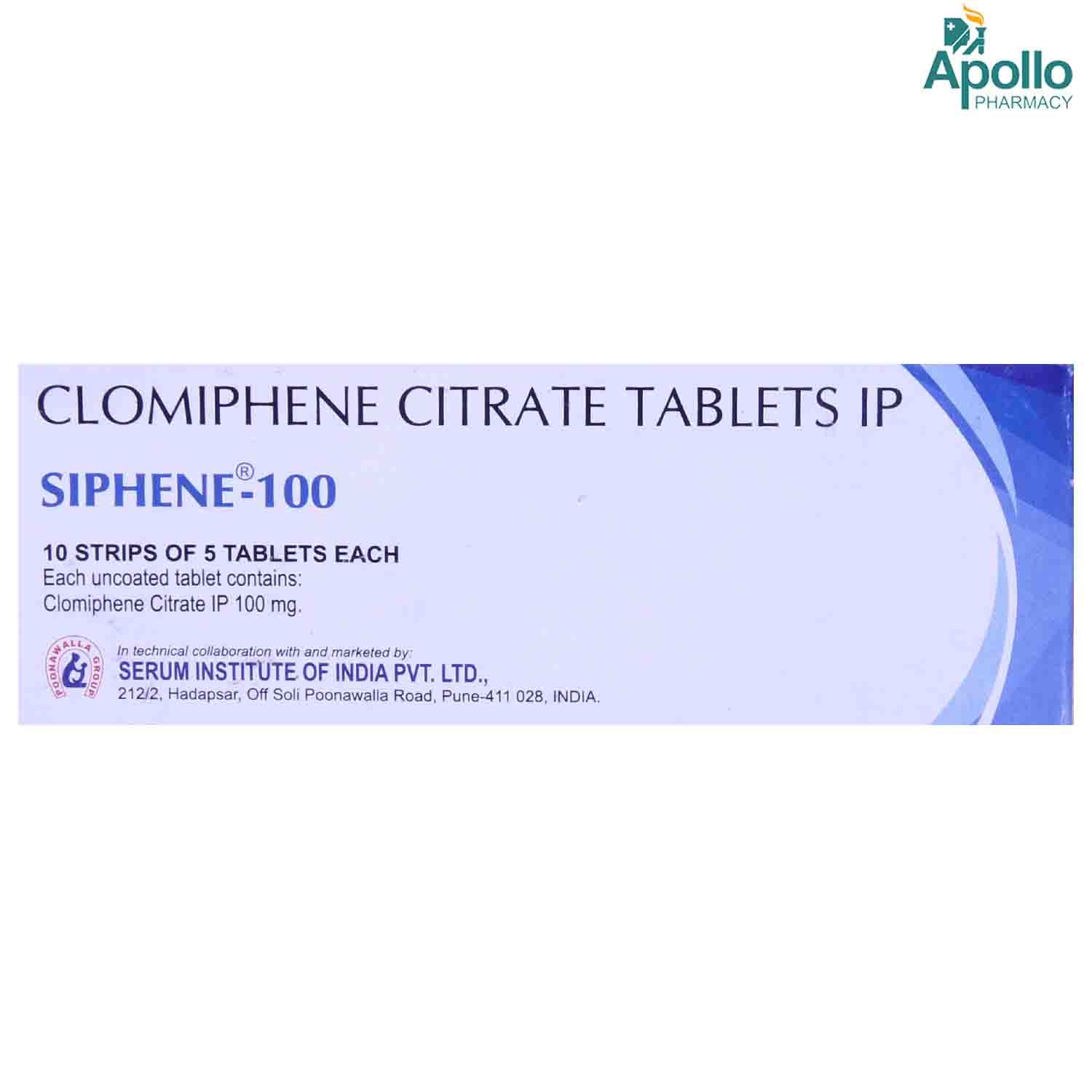Clomiphene tablet price in india