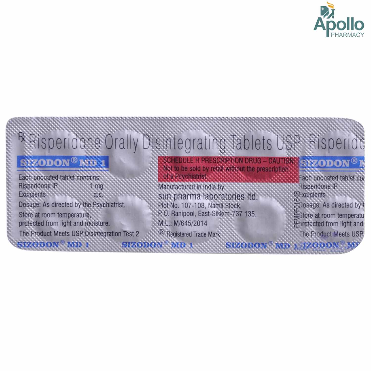 SIZODON MD 1MG TABLET Price, Uses, Side Effects, Composition - Apollo ...