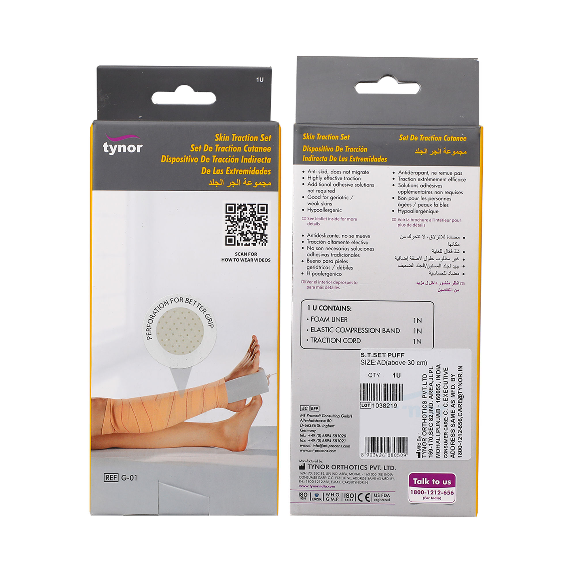 Tynor Skin Traction, 1 Kit, Pack of 1 