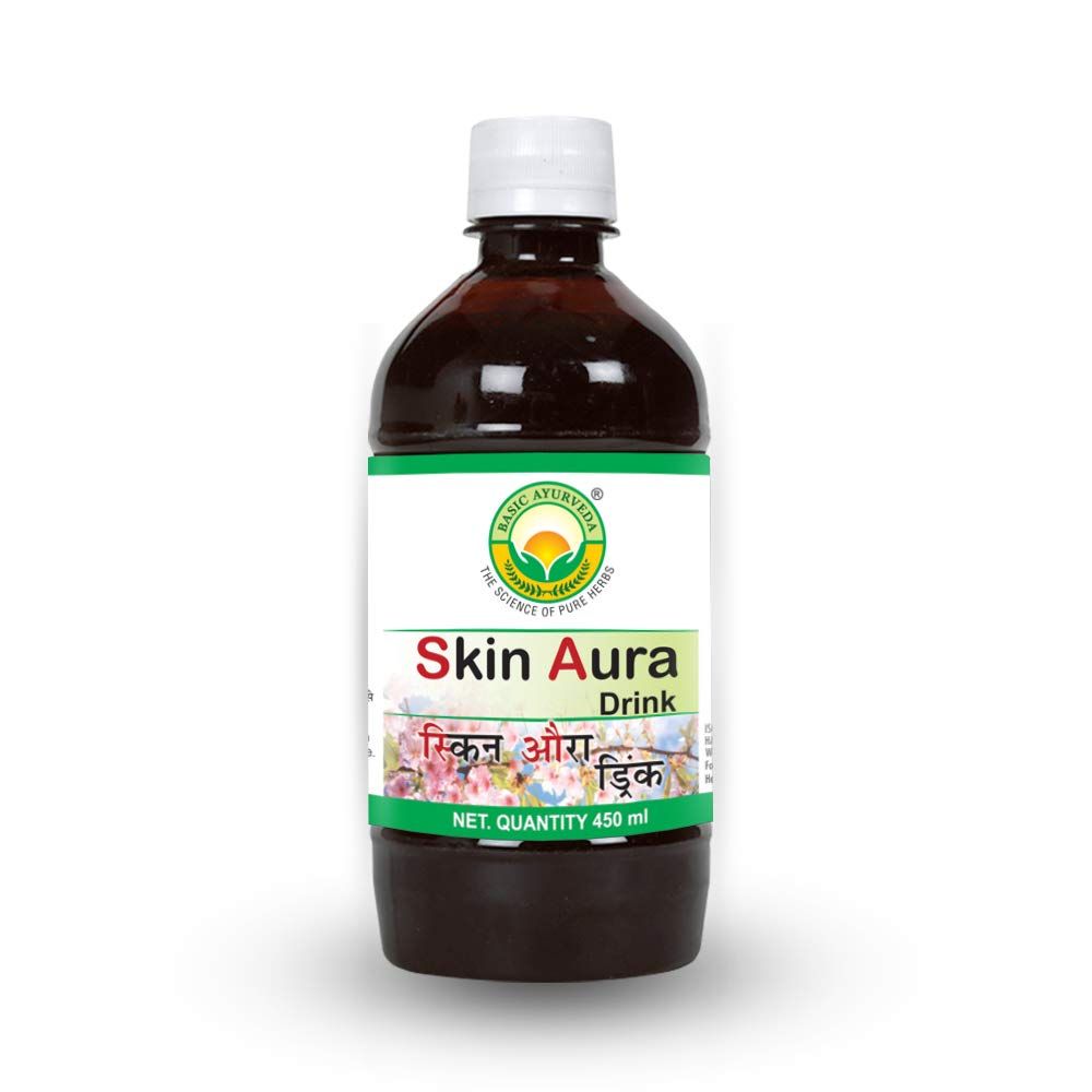 Basic Ayurveda Skin Aura Drink, 450 ml, Pack of 1 