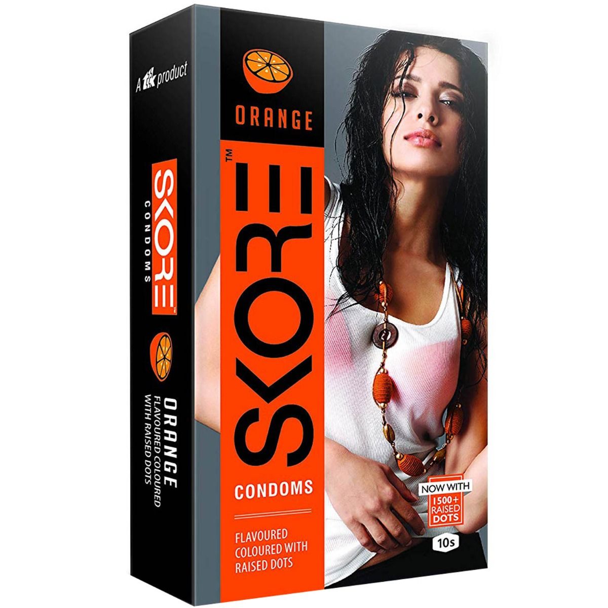 Buy Skore Orange Flavoured Condoms, 10 Count Online