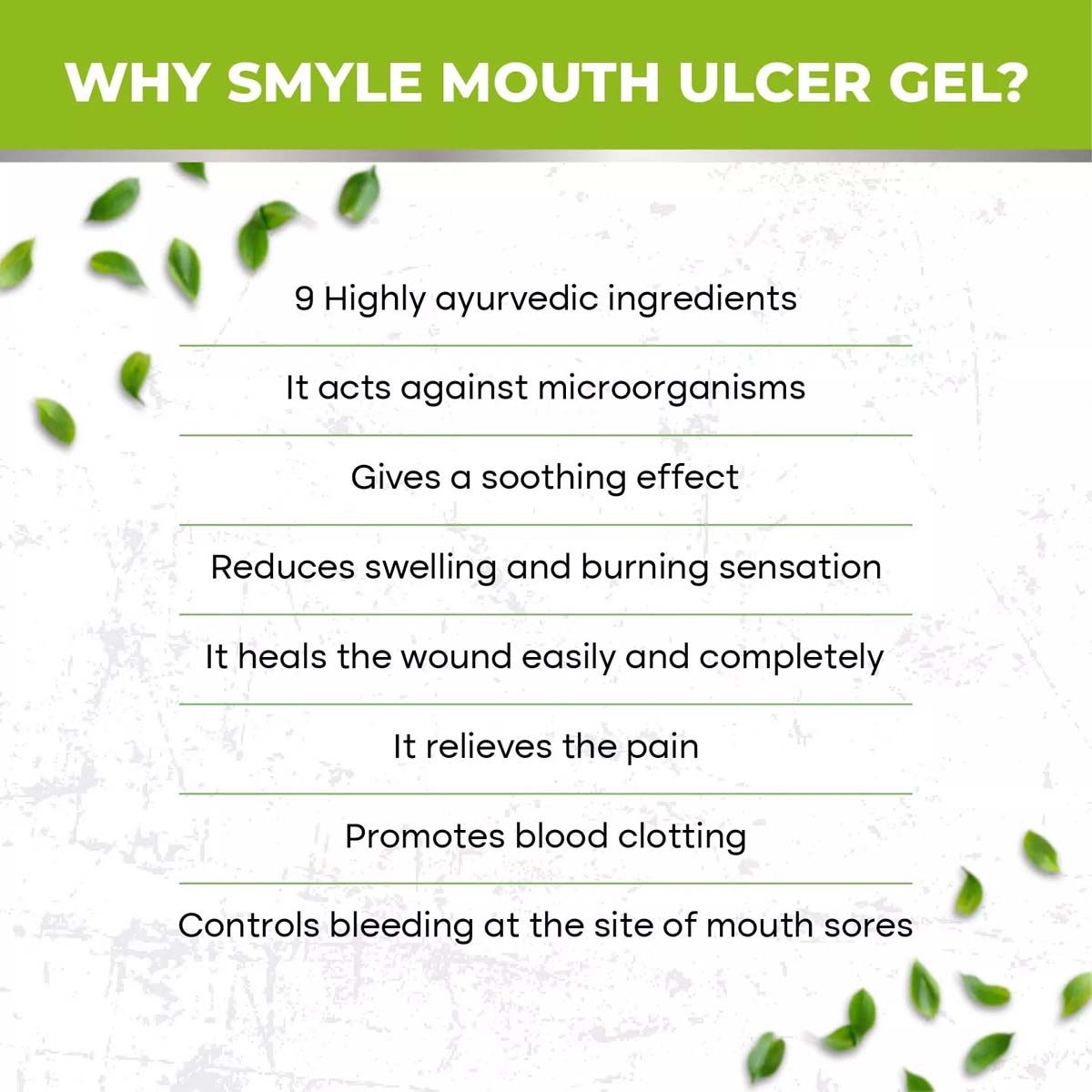 Smyle Mouth Ulcer Gel, 10 gm, Pack of 1 