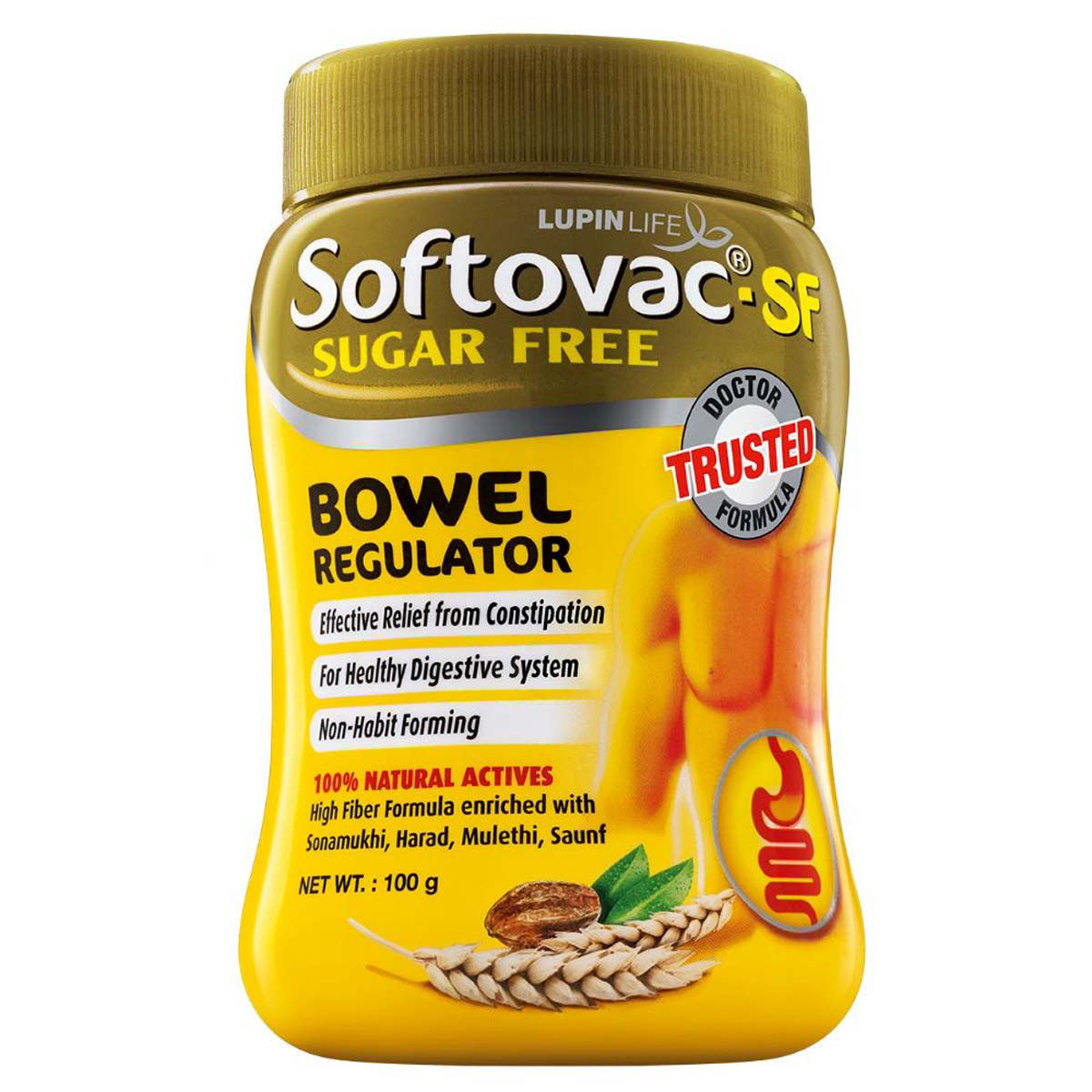 Softovac-SF Sugar Free Bowel Regulator Powder, 100 gm, Pack of 1 