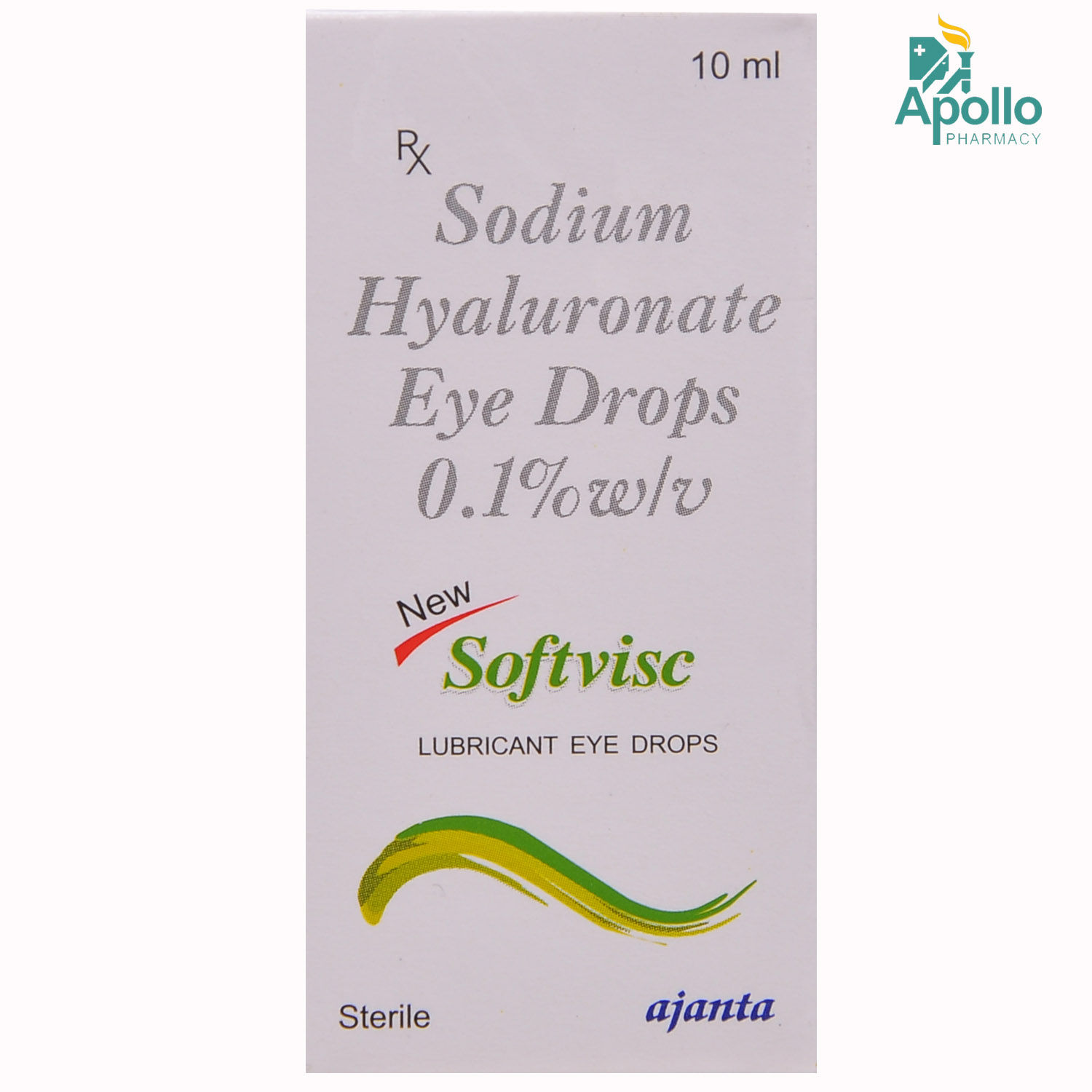 New Softvisc Lubricant Eye Drops 10 ml, Pack of 1 Eye Drops