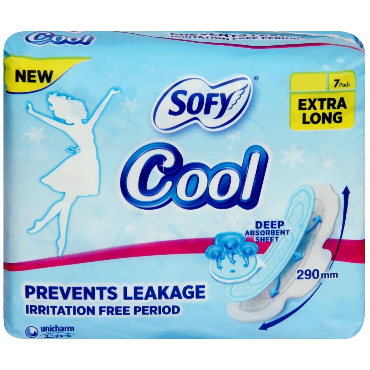 Buy Sofy Cool Pads Extra Long, 7 Count Online
