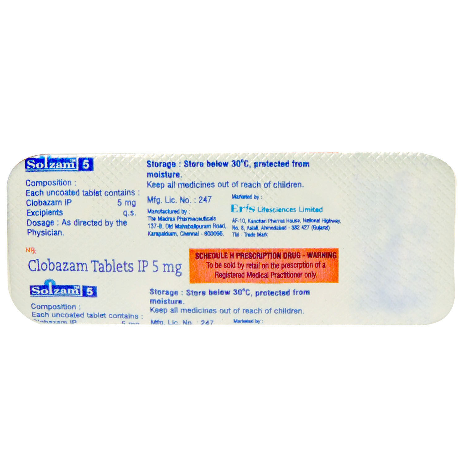 Solzam 5 mg Tablet 10's Price, Uses, Side Effects, Composition - Apollo ...