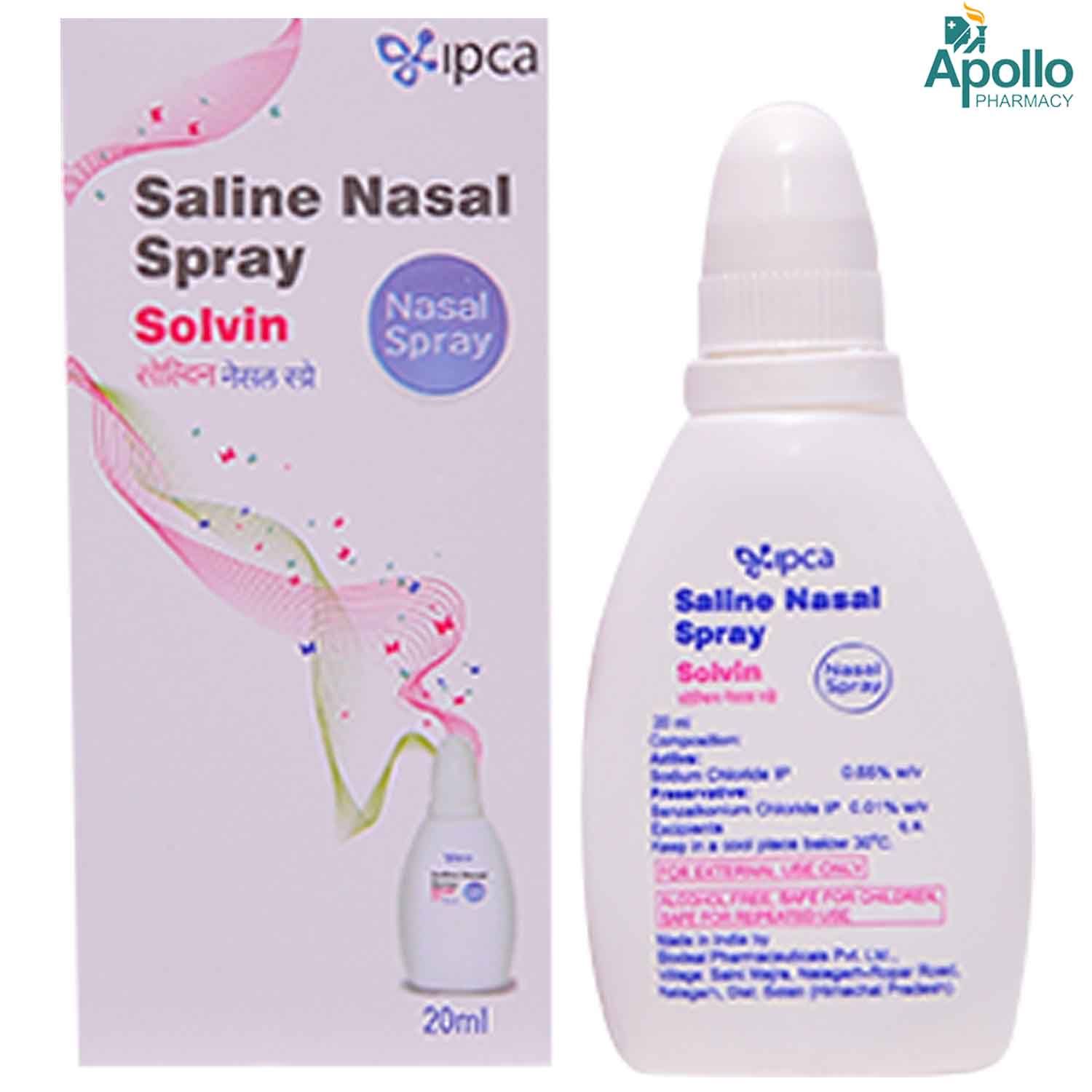 Solvin Nasal Spray 20 ml, Pack of 1 NASAL SPRAY