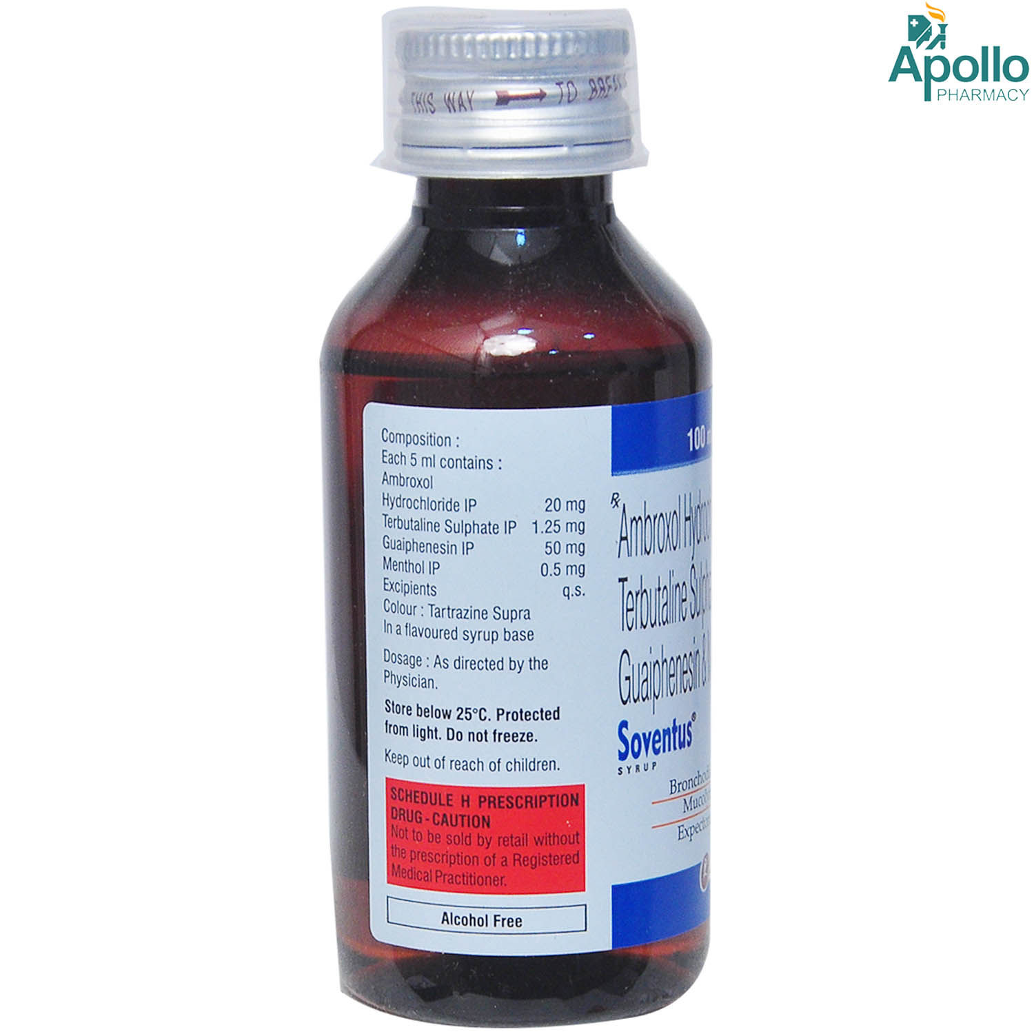 Soventus Syrup 100 ml Price, Uses, Side Effects, Composition - Apollo