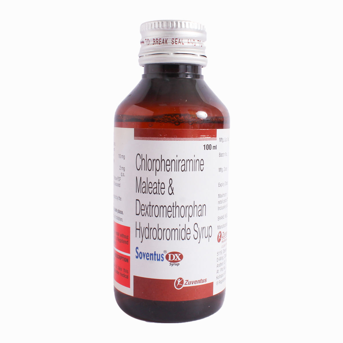 Soventus DX Syrup 100 ml Price, Uses, Side Effects, Composition