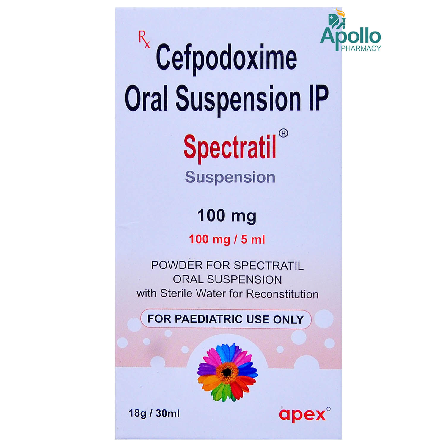 Spectratil 100 mg Syrup 5 ml, Pack of 1 SYRUP