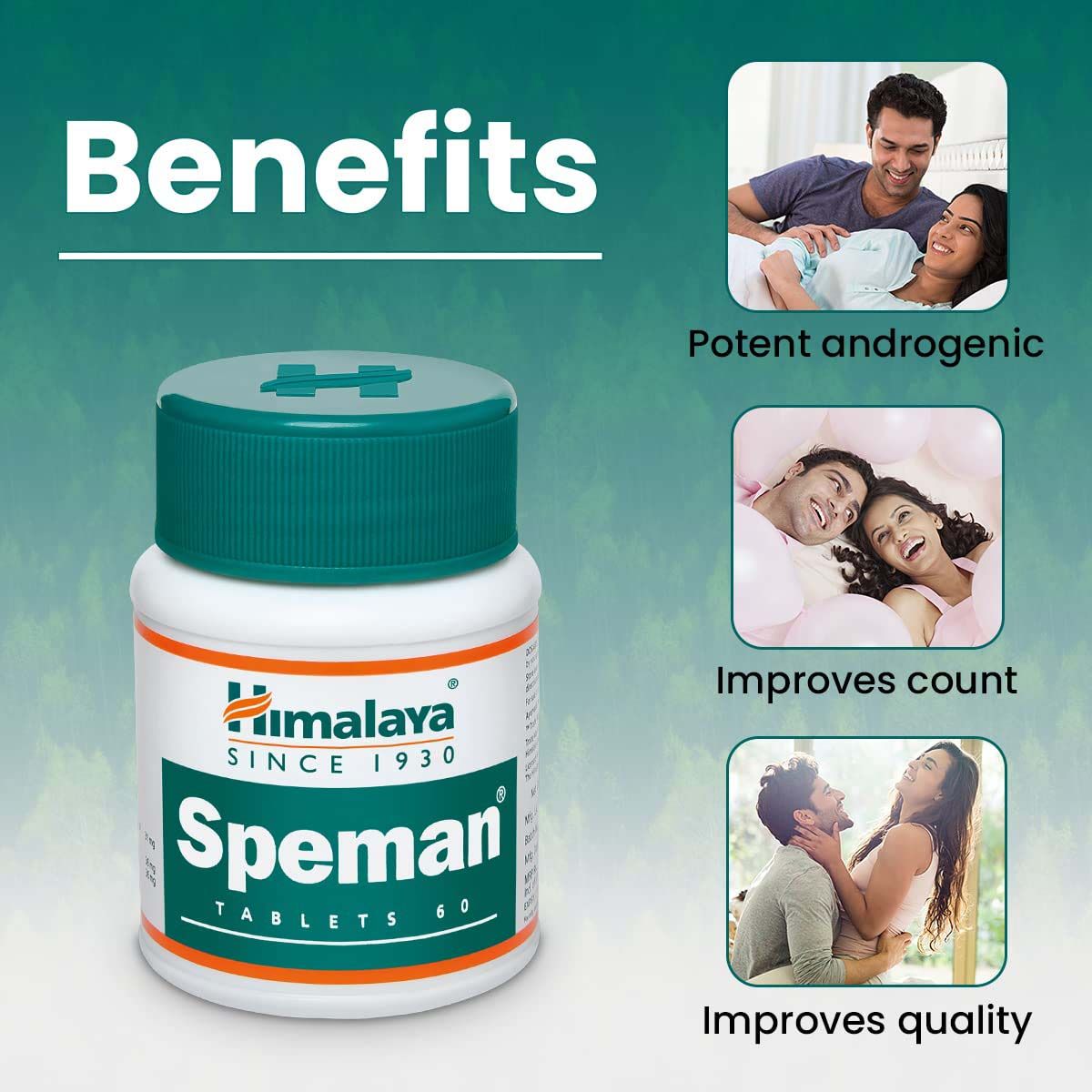 Himalaya Speman, 60 Tablets, Pack of 1 