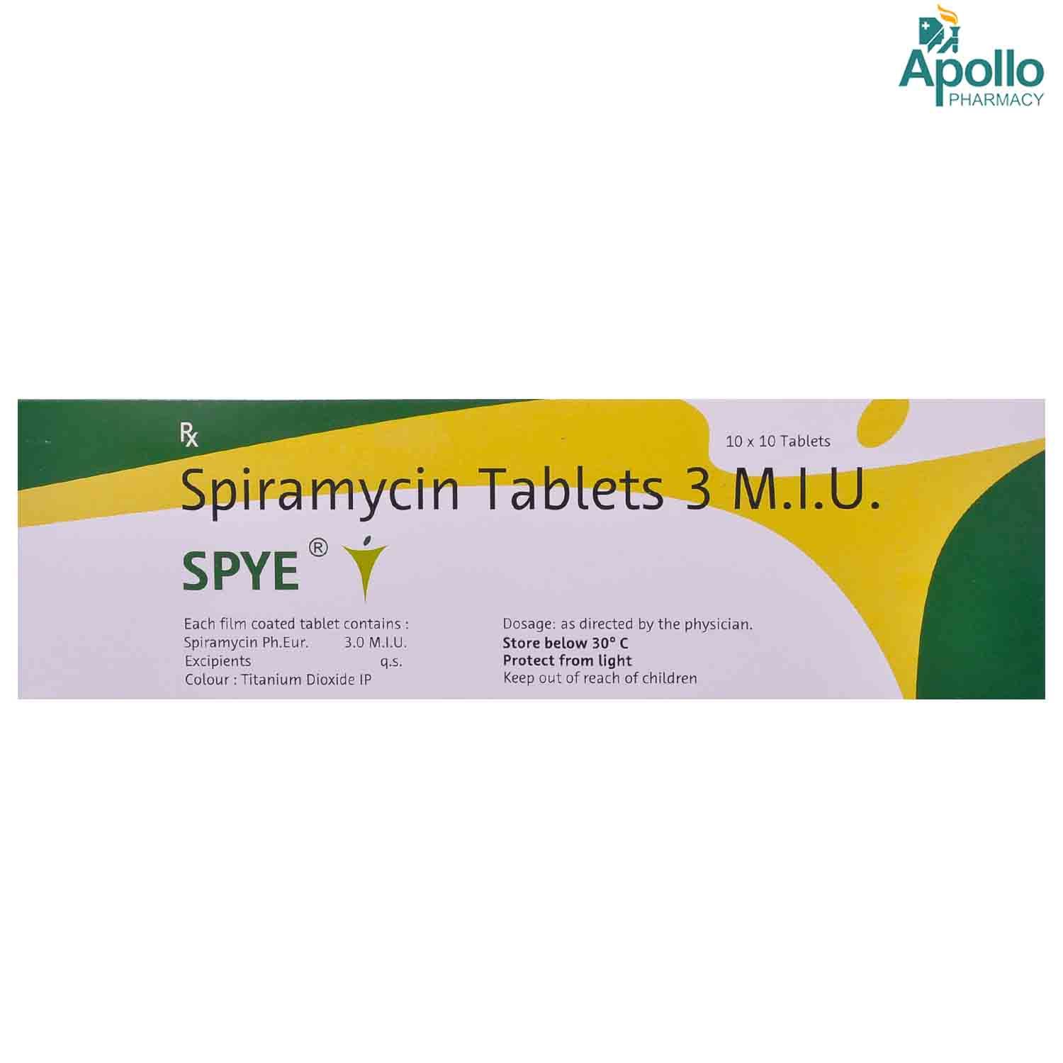 Spye Tablet 10 S Price Uses Side Effects Composition Apollo Pharmacy