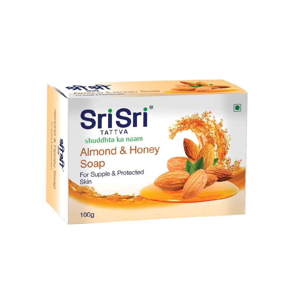 Buy Sri Sri Tattva Almond & Honey Soap 100g Online