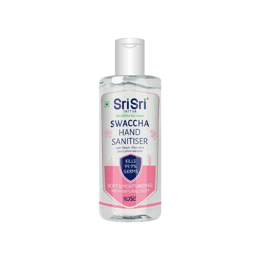 Buy Sri Sri Tattva Swaccha Rose Flavoured Hand Sanitizer, 130 ml Online