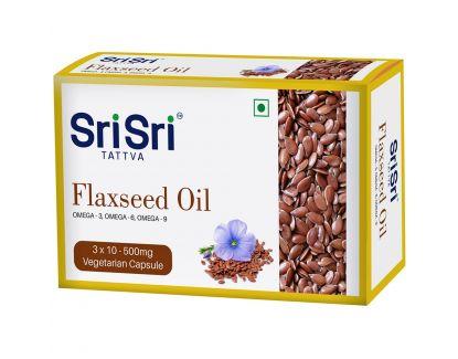 Buy Sri Sri Tattva Flaxseed Oil, 30 Capsules Online