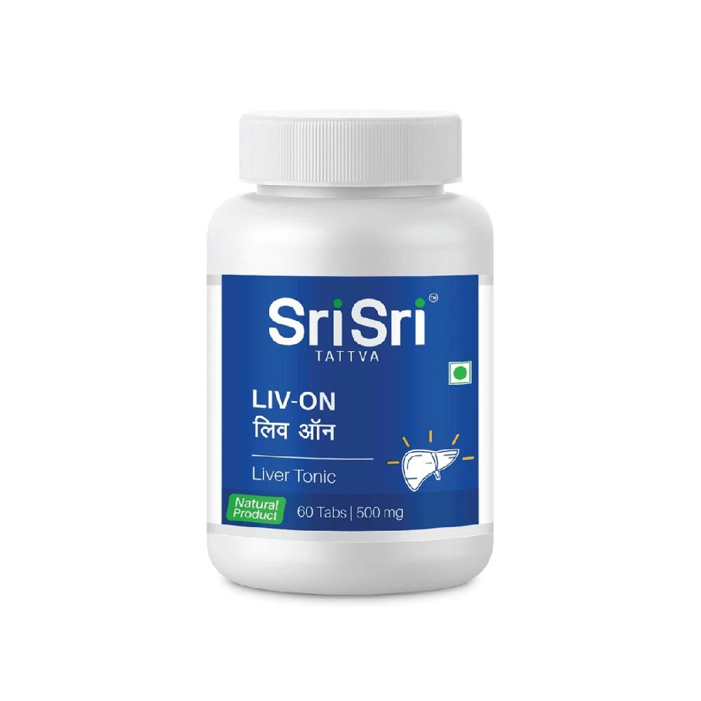 Sri Sri Tattva LIV-ON 500 mg, 60 Tablets, Pack of 1 