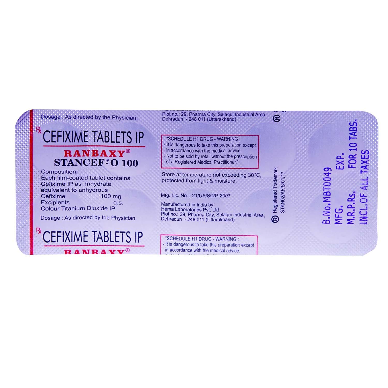 Stancef O 100mg Tablet Price Uses Side Effects Composition Apollo 24 7