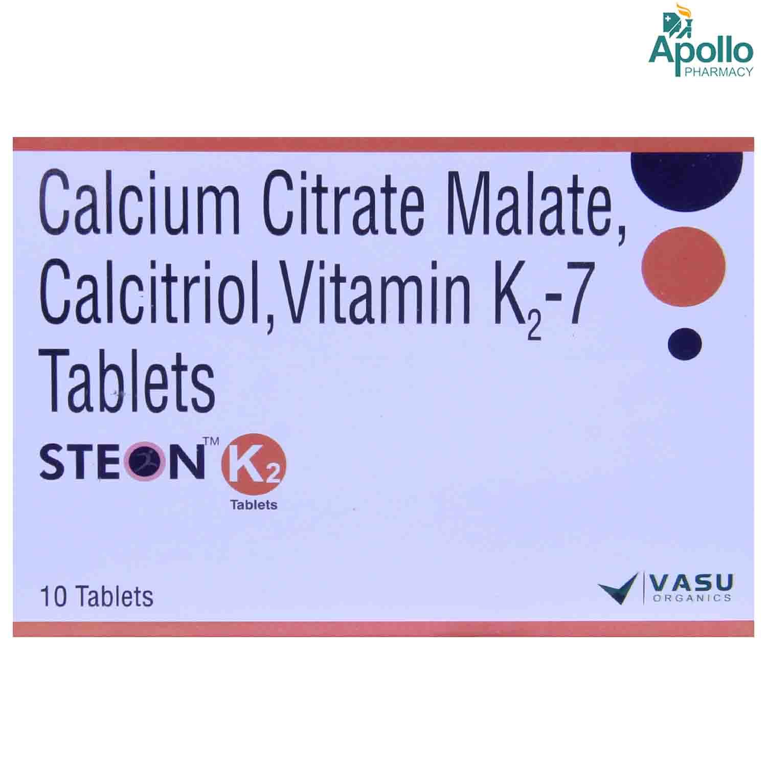 Steon K2 Tablet 10's Price, Uses, Side Effects, Composition - Apollo 24|7
