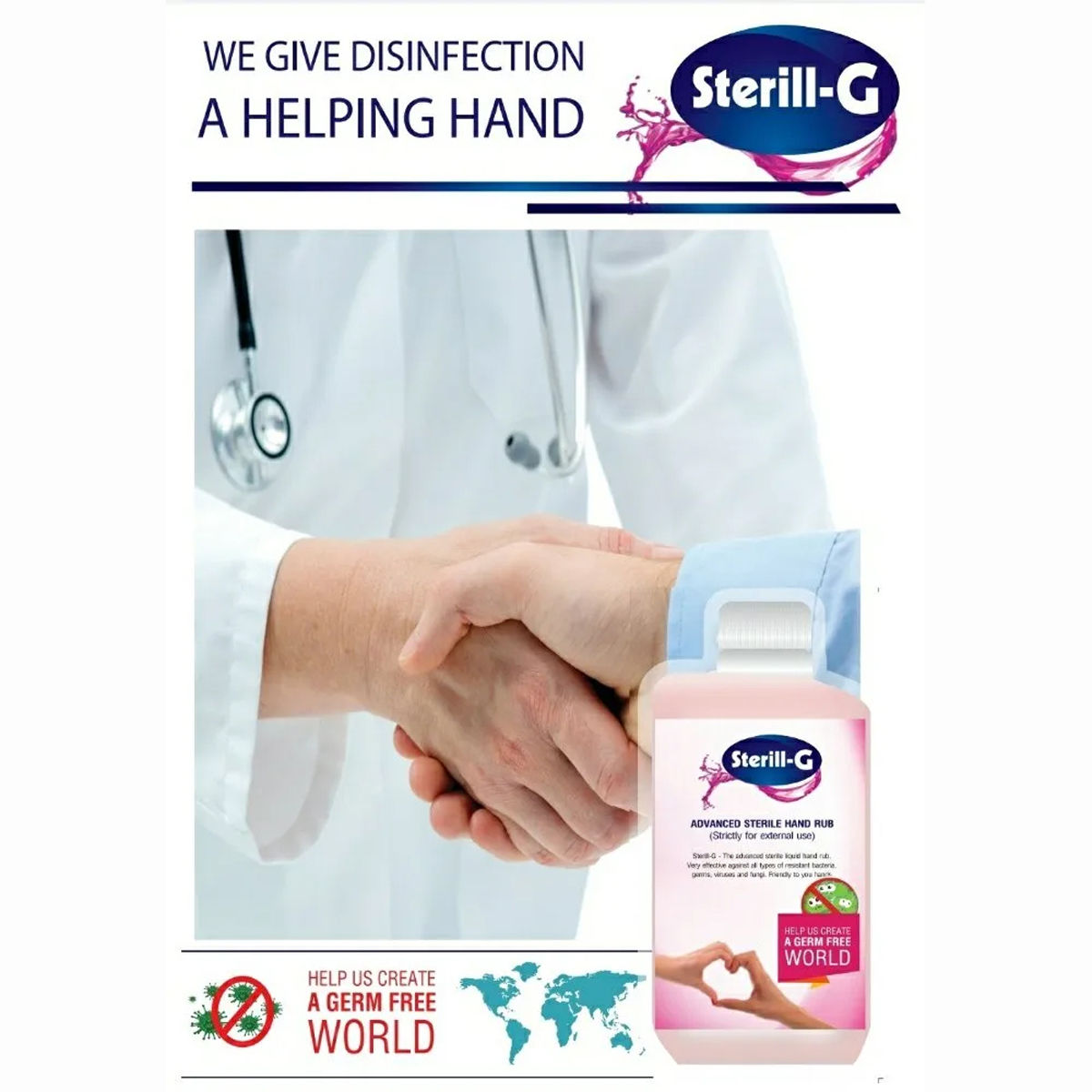 Sterill-G Advanced Sterile Handrub, 500 ml , Pack of 1 