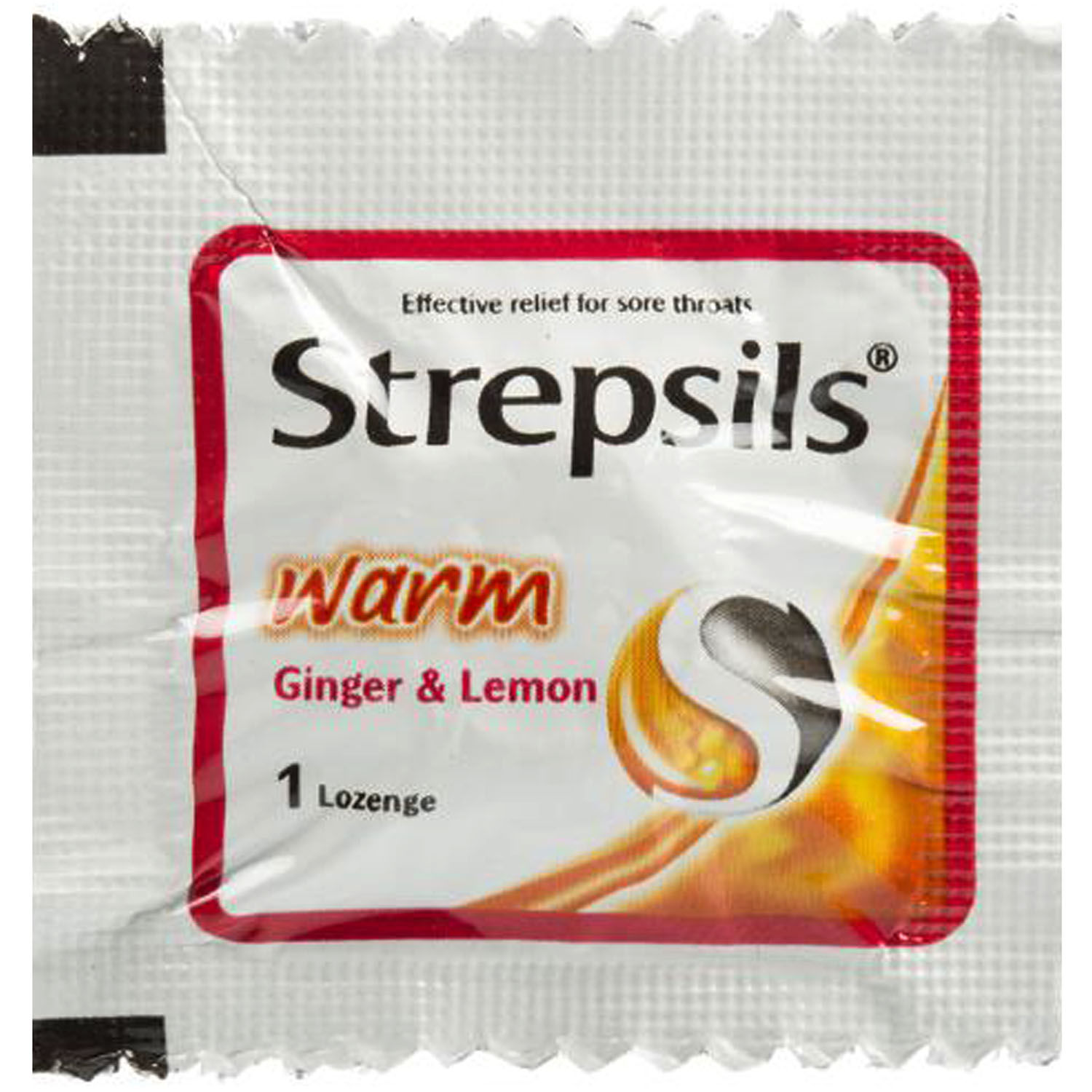 Strepsils Warm Ginger & Lemon Lozenges, 25 Count, Pack of 25 S