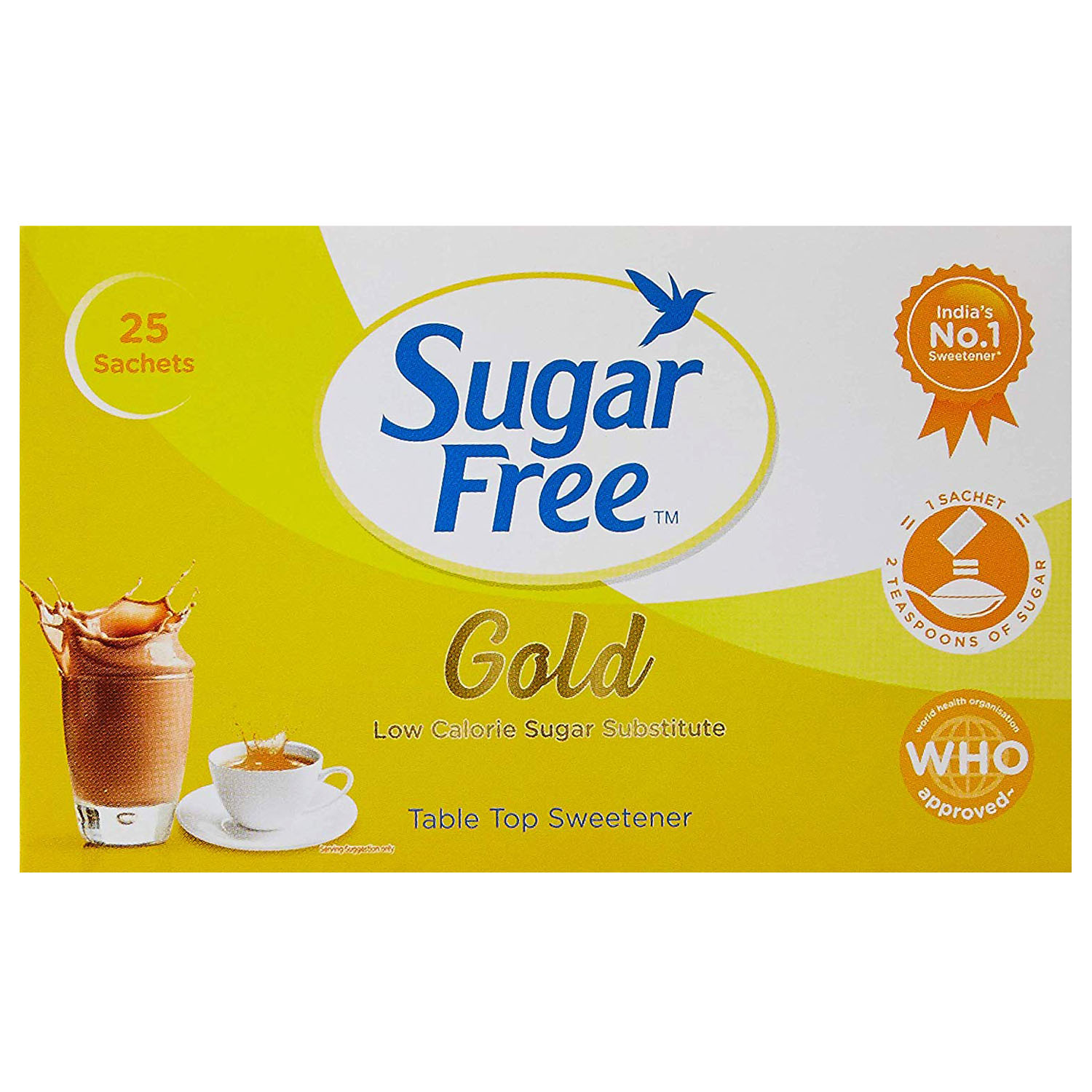 Buy Sugar Free Gold Low Calorie Sweetener, 25 gm (25 sachets x 1 gm) Online