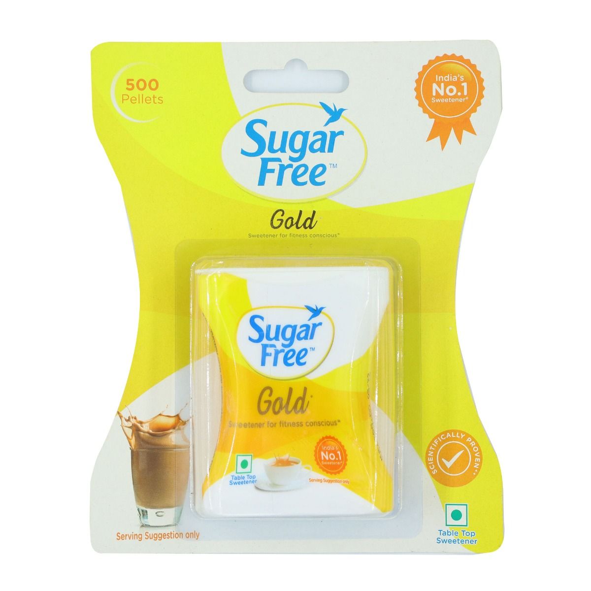 Sugar Free Gold Low Calorie Sweetener, 500 Pellets, Pack of 1 