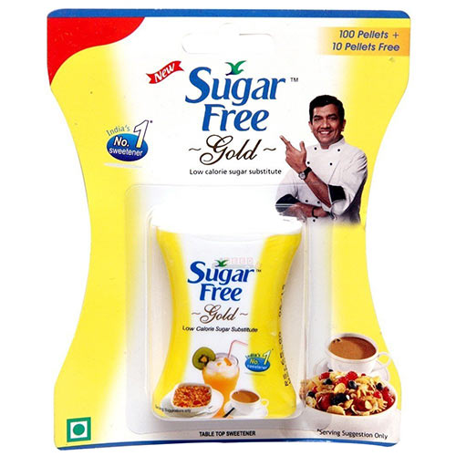 Sugar Free Gold Low Calorie Sweetener, 100 Pellets, Pack of 1 
