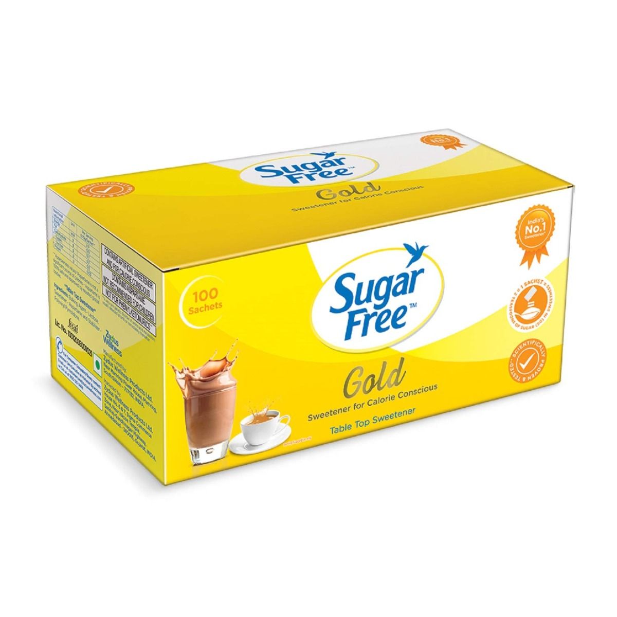 Buy Sugar Free Gold Low Calorie Sugar Substitute, 75 gm (100 sachets x 0.75 gm) Online