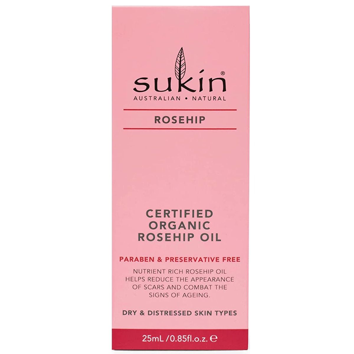 Buy Sukin Certified Organic Rosehip Oil, 25 ml Online