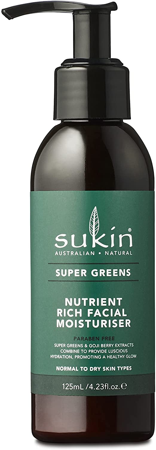 Buy Sukin Super Greens Nutrient Rich Facial Moisturiser 125Ml Online