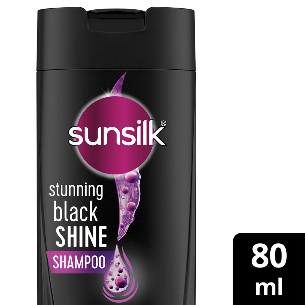 Buy Sunsilk Stunning Black Shine Shampoo, 80 ml Online