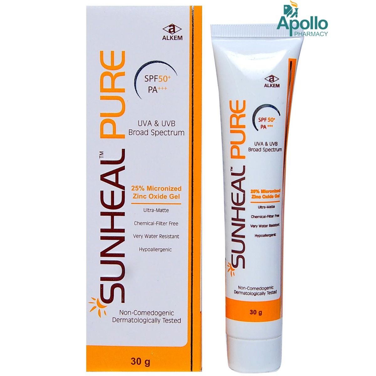 Sunheal Pure SPF 50+ Gel 30 gm Price, Uses, Side Effects, Composition - Apollo Pharmacy