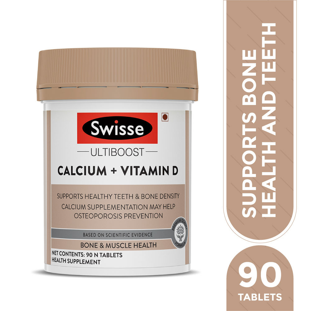 Buy Swisse Ultiboost Calcium + Vitamin D, 90 Tablets Online