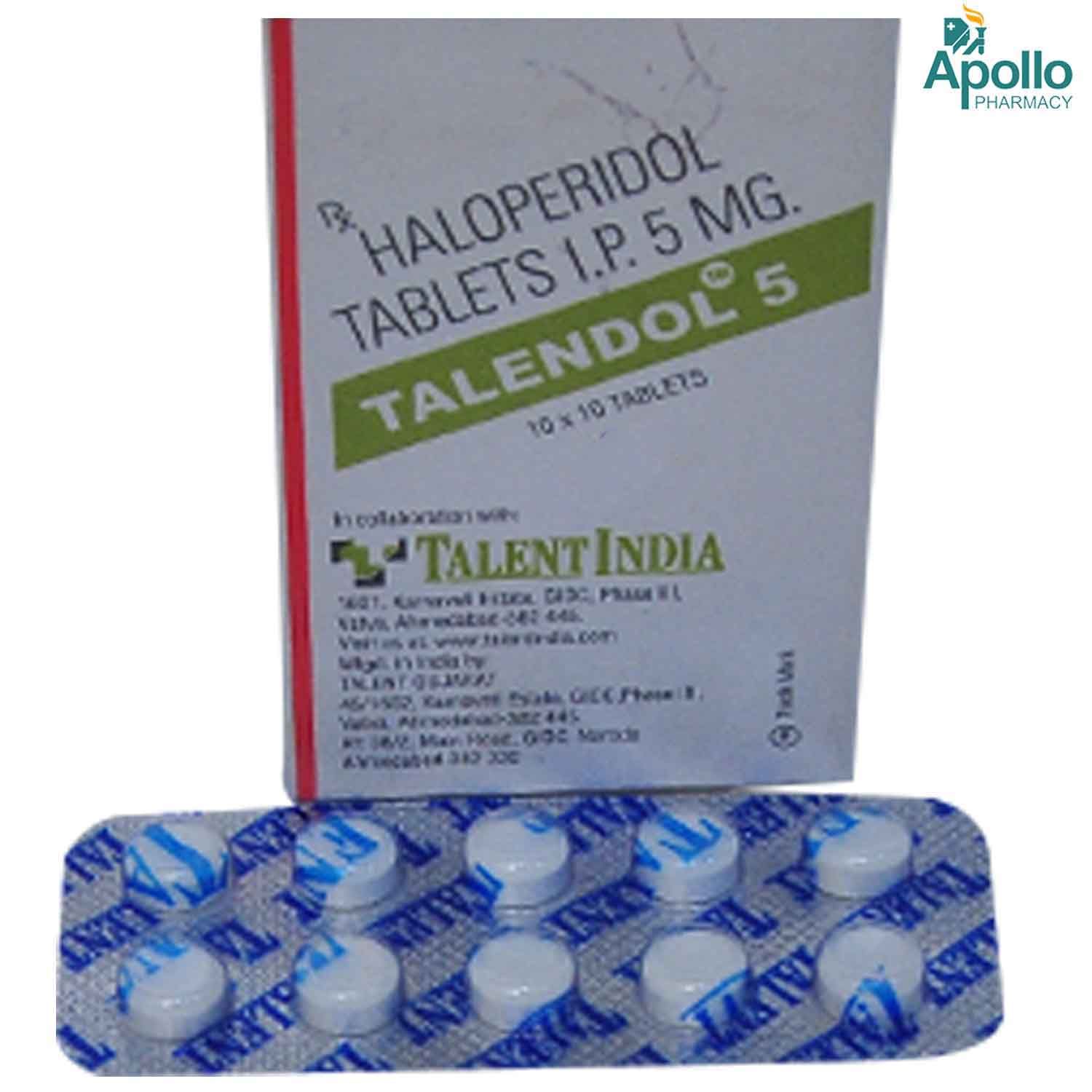 TALENDOL 5MG TABLET, Pack of 10 TABLETS