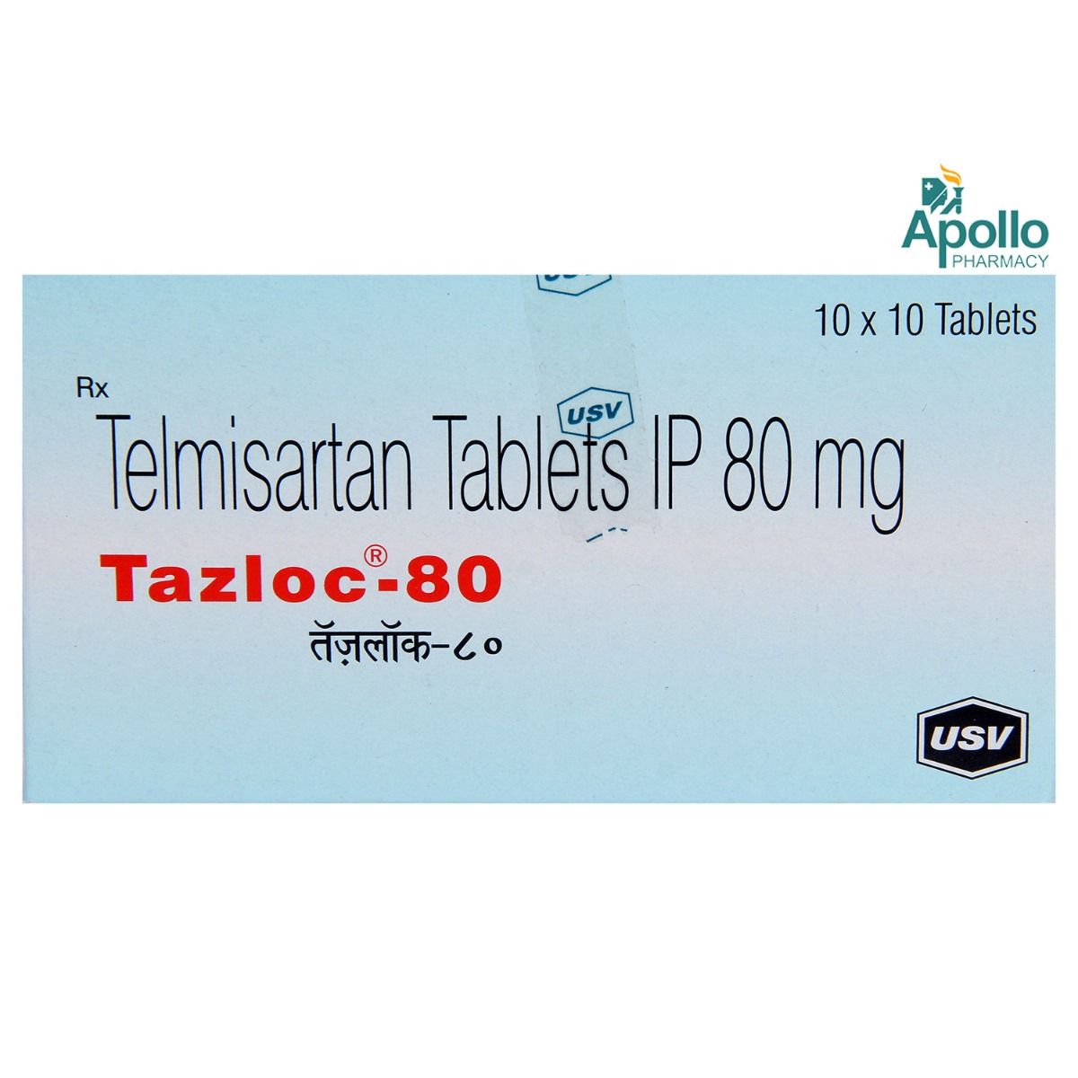 Tazloc-80 Tablet 10's Price, Uses, Side Effects, Composition - Apollo ...