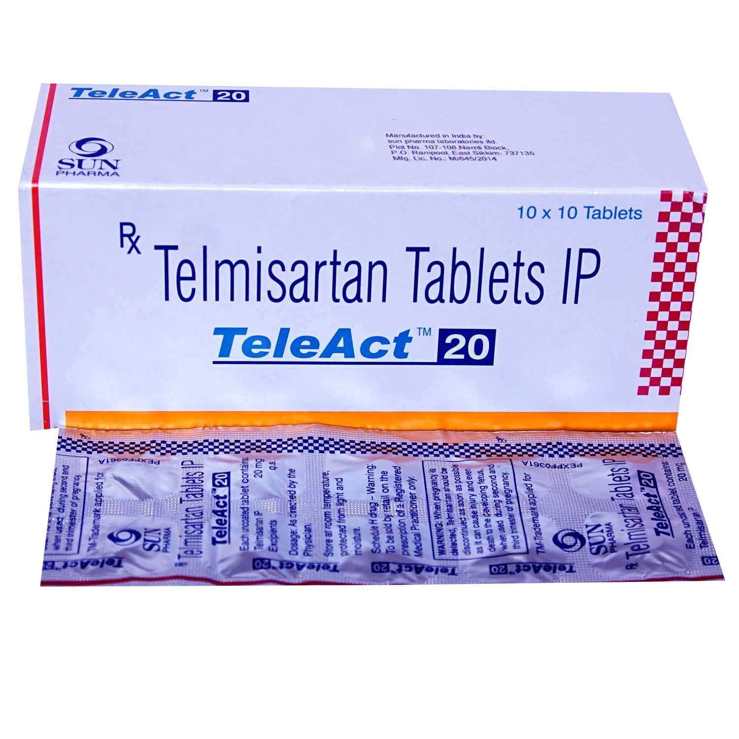 Teleact 20 Tablet 10's Price, Uses, Side Effects, Composition - Apollo ...