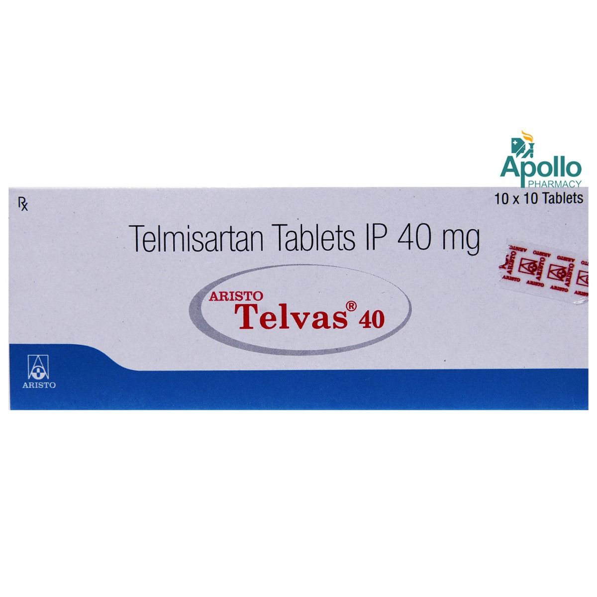 Telvas 40 Tablet 10's Price, Uses, Side Effects, Composition - Apollo