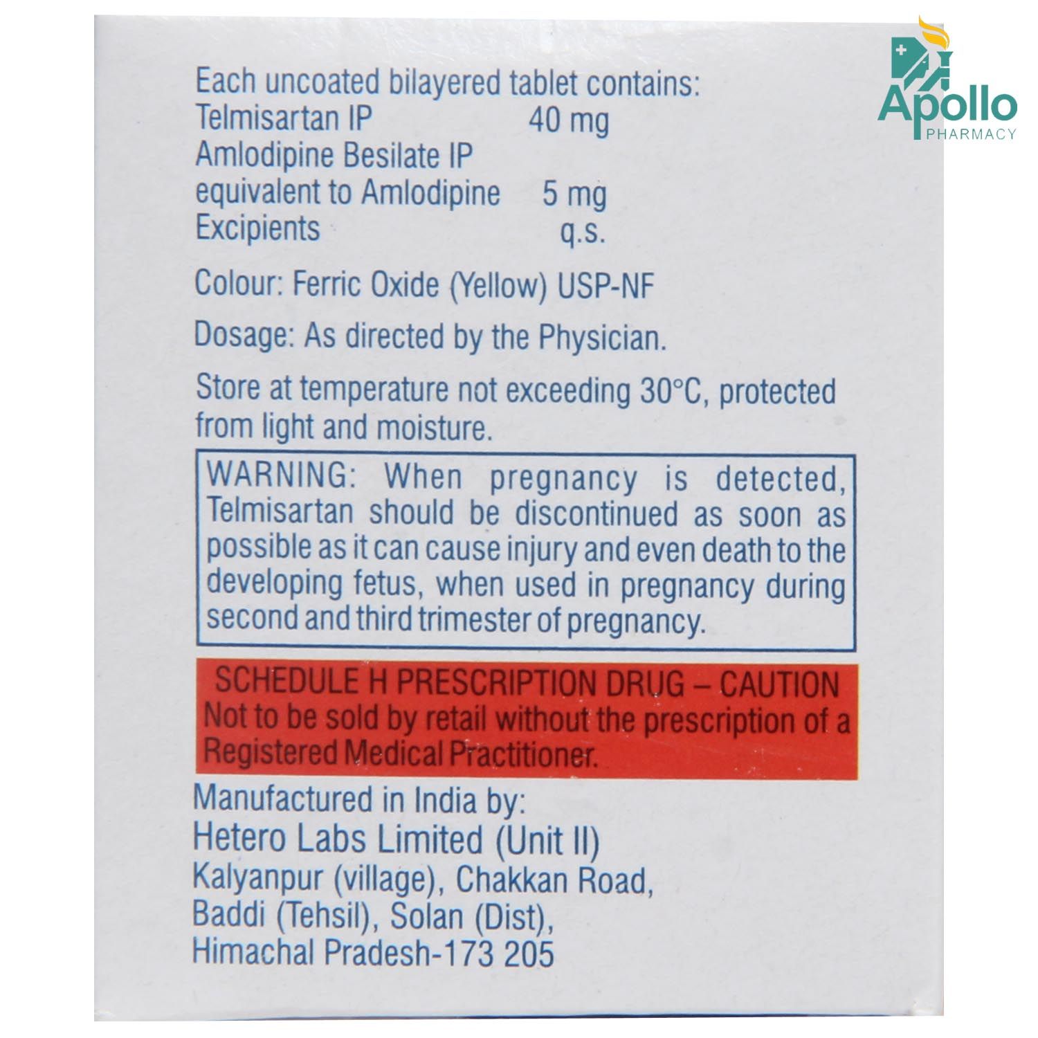 Teleact AM Tablet 10's Price, Uses, Side Effects, Composition - Apollo ...