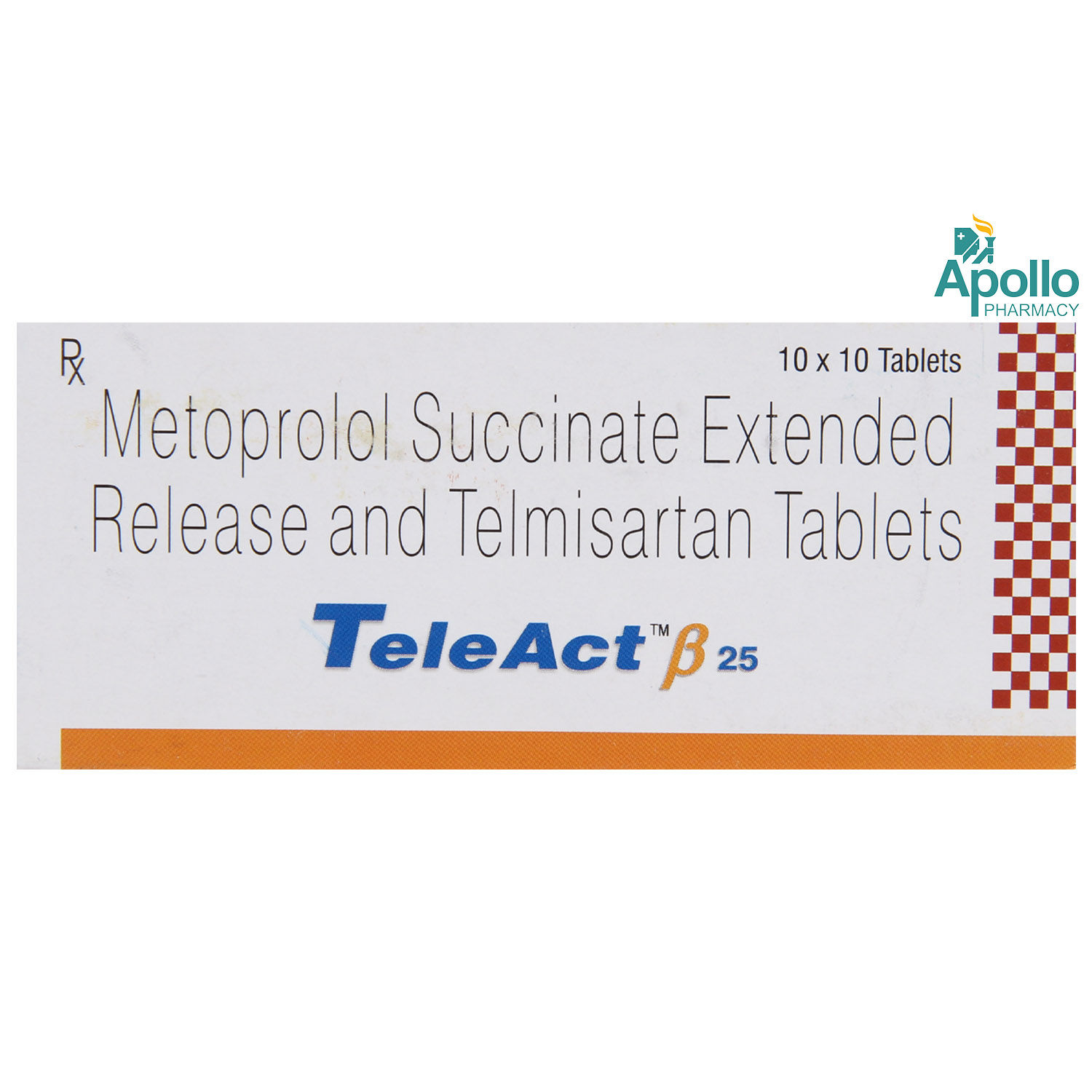 Teleact Beta 25 Tablet 10's Price, Uses, Side Effects, Composition ...