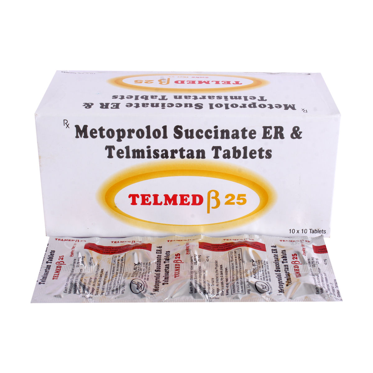 Telmed Beta 25 Tablet 10's Price, Uses, Side Effects, Composition ...