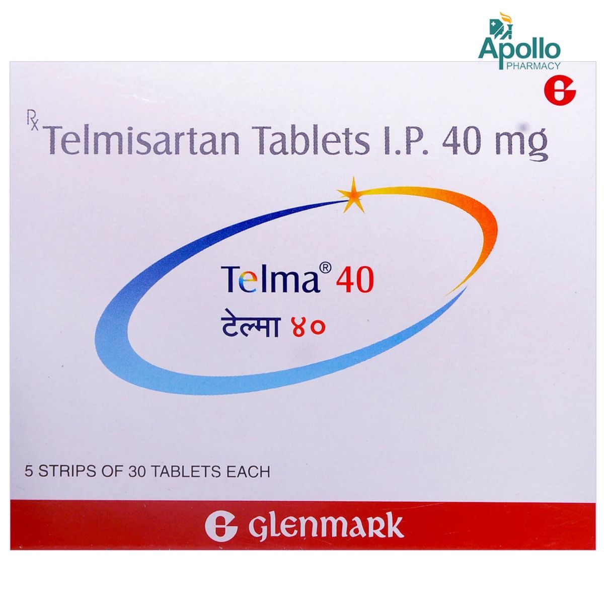 Telma 40 Tablet 30's Price, Uses, Side Effects, Composition - Apollo ...