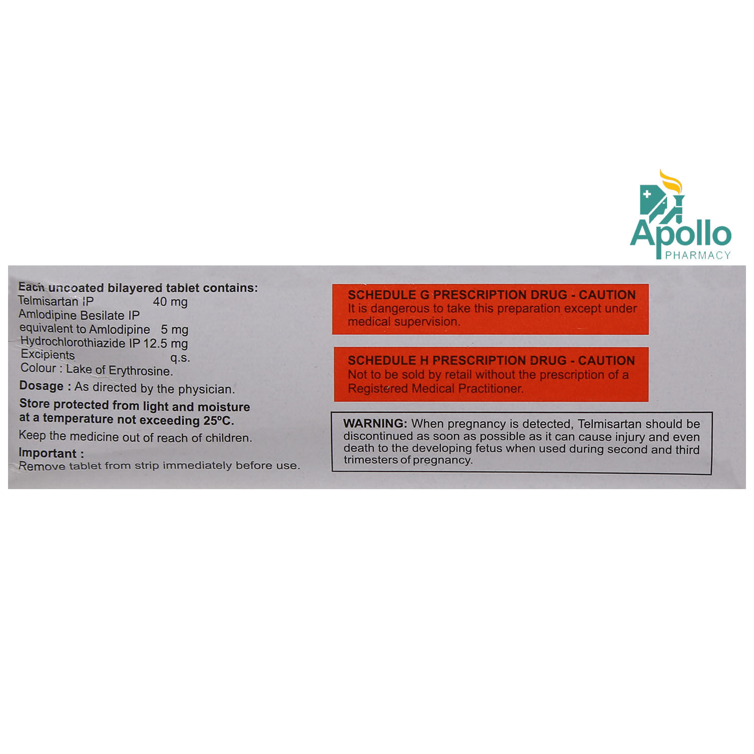 Tellzy-AH Tablet 15's Price, Uses, Side Effects, Composition - Apollo ...