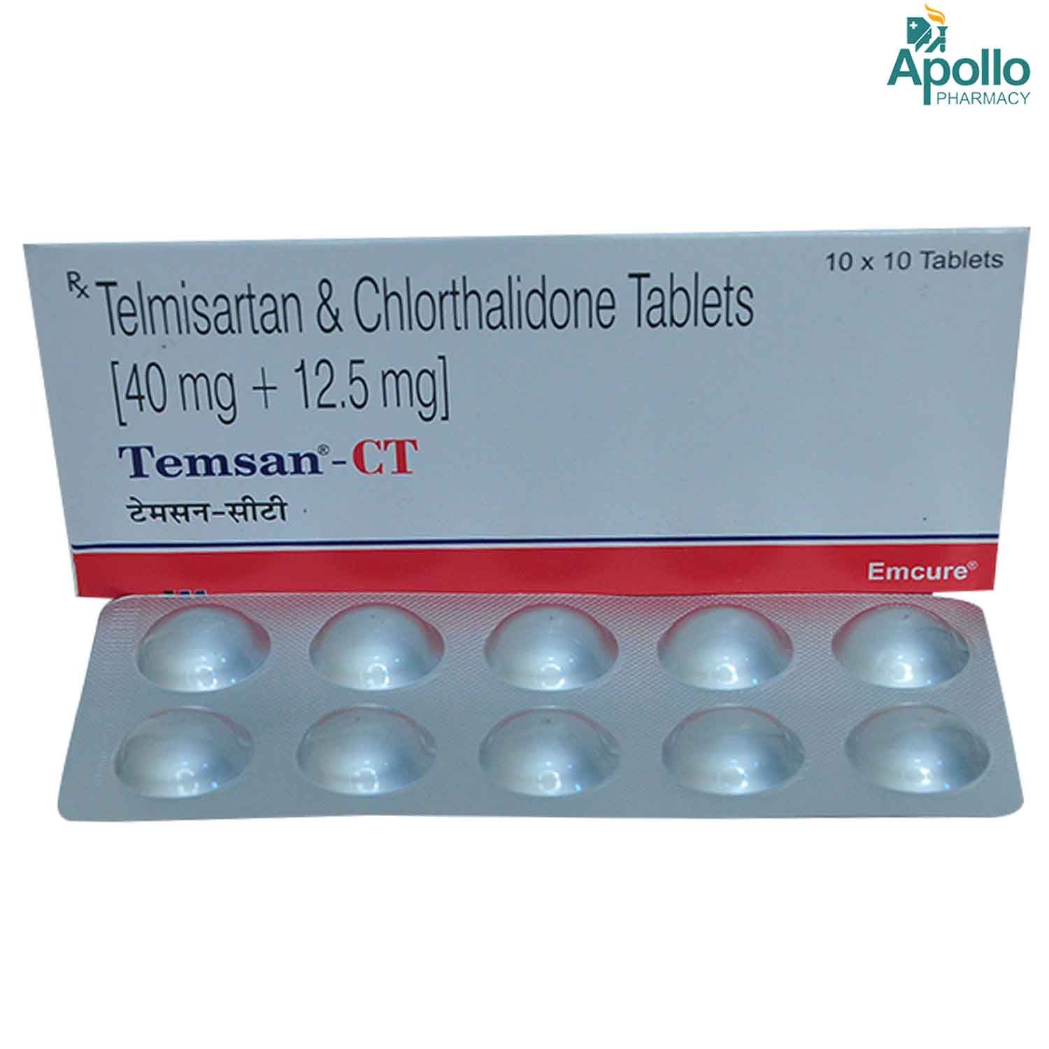 Temsan CT Tablet 10's Price, Uses, Side Effects, Composition Apollo