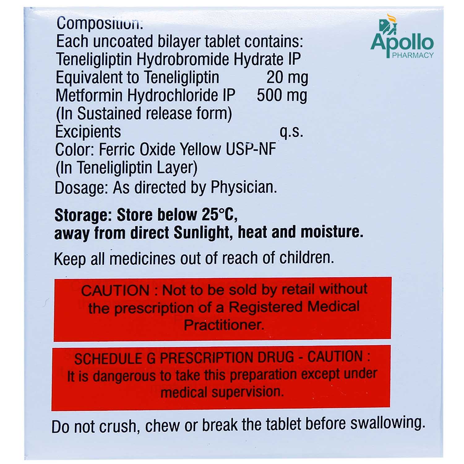Tenlimac M 500 Tablet 10 S Price Uses Side Effects Composition Apollo Pharmacy