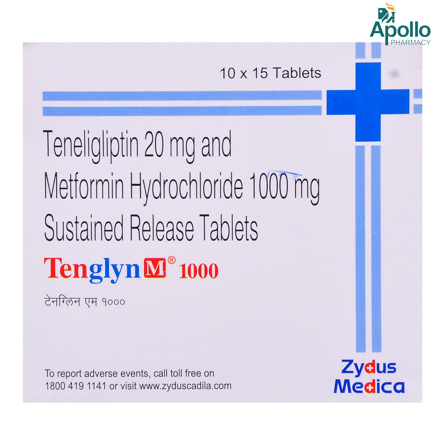 Tenglyn M 1000 Tablet 15's, Pack of 15 TABLETS